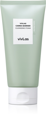 VIVLAS, Успокаивающая пенка для умывания с экстрактом конопли - Canna Barrier Cleansing Foam