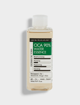 Derma Factory, Успокаивающая тонер-эссенция - Cica 90% Water Essence