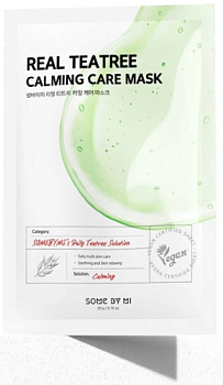 Some by Mi, Тканевая маска с экстрактом чайного дерева - Real teatree calming care mask