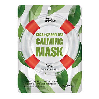 Thinkco, Успокаивающая тканевая маска с Центеллой и Чайного дерева - CICA+Green tea calming mask
