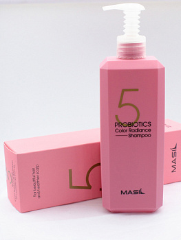 Masil, Шампунь с пробиотиками для защиты цвета 500ml  - 5 Probiotics Color Radiance Shampoo 