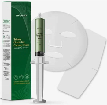 TRIMAY Омолаживающая детокс-маска для карбоксипластии Green-Tox Carboxy Mask