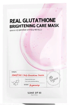 Some by Mi, Тканевая маска с глутатионом  - Real glutatione brightening care mask