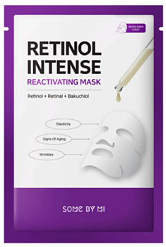 Some By Mi, Антивозрастная маска с ретинолом и бакучиолом - Retinol Intense Reactivating Mask