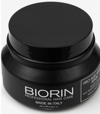 Biorin, Омолаживающая маска для волос с маслом арганы - Pro age argan mask 500 ml
