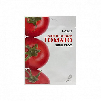 Lanskin, Тканевая маска для лица с томатом - Fresh Mask Tomato