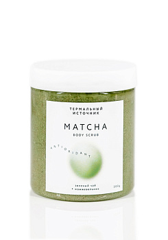 Termaly,  Скраб для тела ЗЕЛЕНЫЙ ЧАЙ + МОЖЖЕВЕЛЬНИК - Matcha body scrub