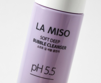 LA MISO, Мягкая кислородная пенка для глубокого очищения PH 5.5 - Soft deep bubble