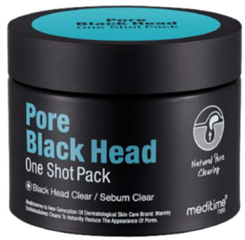 Meditime, Разогревающая маска для очищения пор -  Pore black head one shot pack