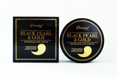 ESTHETIC HOUSE, Гидрогелевые патчи с золотом и черным жемчугом - Black pearl & gold hydrogel