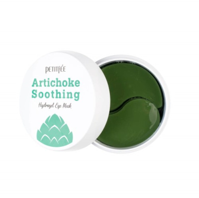 PETITFEE, Противоотёчные гидрогелевые патчи с артишоком - Artichoke soothing hydrogel eye mask
