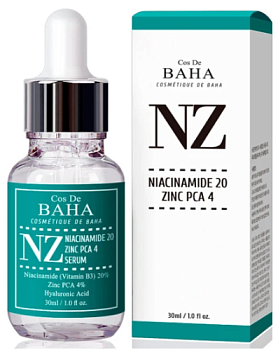 Cos de baha, Укрепляющая сыворотка для сужения пор - NZ Niacinamide 20 Zinc PCA 4