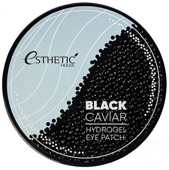 ESTHETIC HOUSE, Гидрогелевые патчи для глаз Черная Икра - Black Caviar Hydrogel Eye Patch