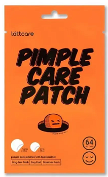 Lättcare, Точечные патчи от воспалений - Pimple Care Patch, 64 шт.