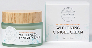 SEOHWABI, Выравнивающий тон кожи ночной крем С+, 50 г - Whitening C+ Night Cream