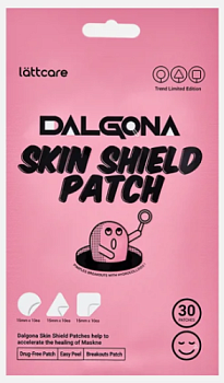 Lättcare, Точечные патчи от воспалений - DALGONA Skin Shield Patch, 30 шт.