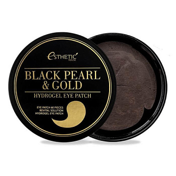 ESTHETIC HOUSE, Гидрогелевые патчи с золотом и черным жемчугом - Black pearl & gold hydrogel